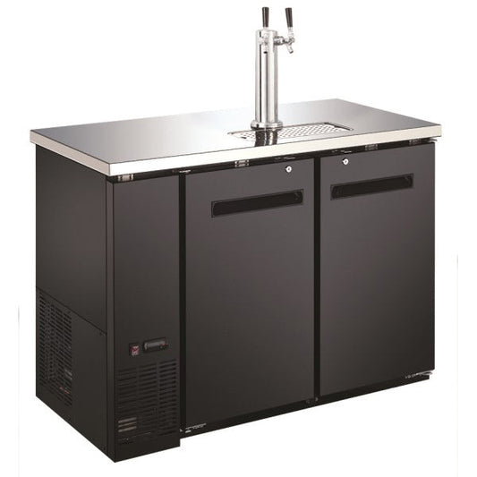 U-Star Kegerator/Beer Dispenser w/Double Tap Tower - 24"Depth x 48"Width