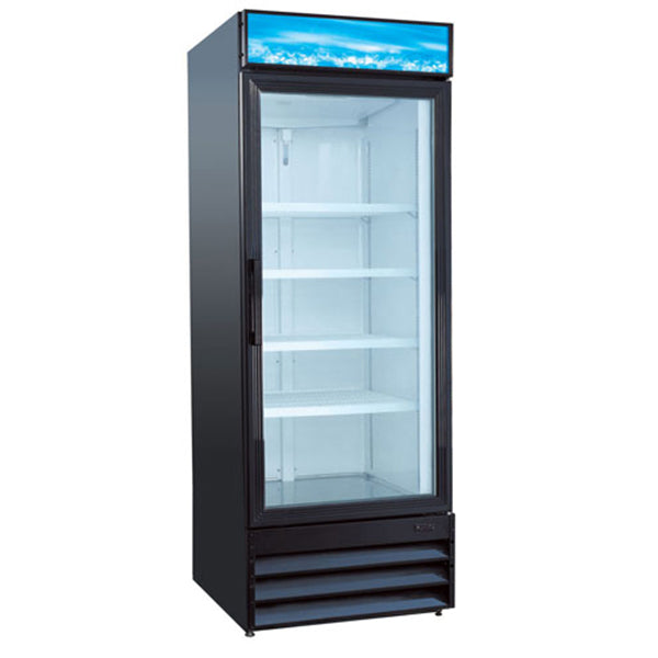 U-Star Swing Glass Door 28" Merchandiser Refrigerator - 1 Door, Black