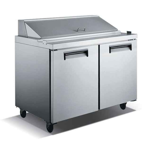 U-Star Refrigerated Salad/Sandwich Prep Table - 2 Door, 60"