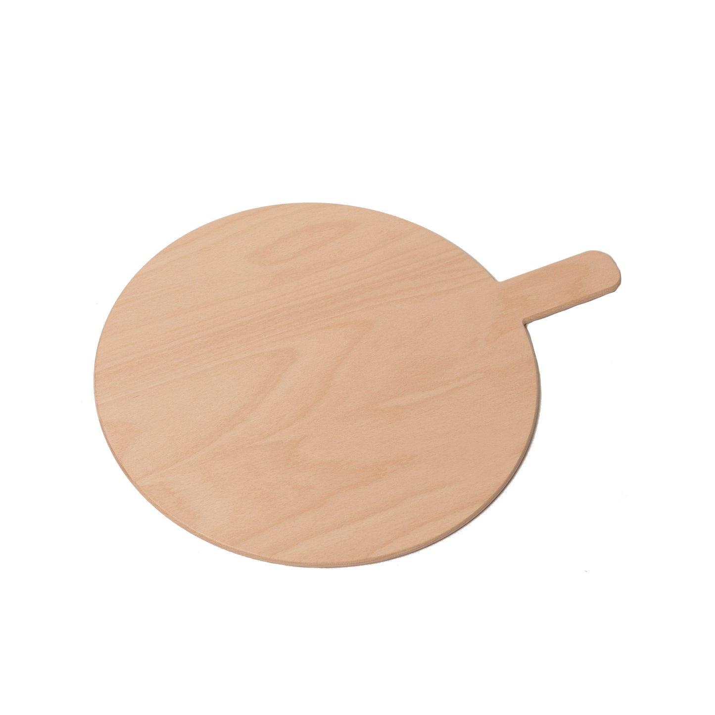 Beech Plywood Round Pizza Serving Board with Handle